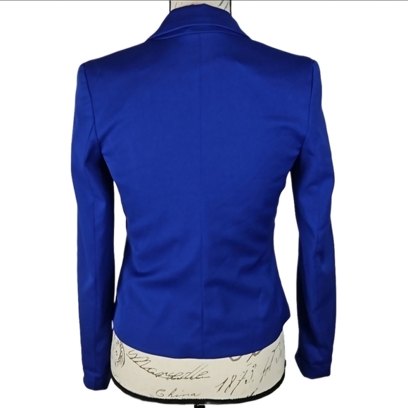 Royal Blue Blazer Classic Work Jacket Fully Lined, Size Women's 4 - Picture 3 of 4